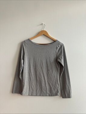 Women’s Long-Sleeve Boatneck Top - Gray